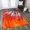 Colorful Native American Feather Rug Sport Decor Gift Floor Decor Living Room Carpet Rug Area Rug - 1bd6394f0cb4