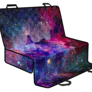 Colorful Nebula Galaxy Space Print Pet Car Back Seat Cover - 3af94899a63d