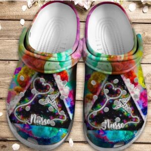 Colorful Nurse Crocs Clog Shoes – Magical World Of Nurse Crocs Clog Crocbland Clog Birthday Gift For Man Woman Friend