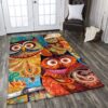 Colorful Owl 2 Rug Sport Decor Gift Floor Decor Living Room Carpet Rug Area Rug - bd65f8047101