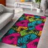Colorful Palm Tree Rug Sport Decor Gift Floor Decor Living Room Carpet Rug Area Rug - 2469e7a01005