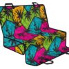 Colorful Palm Tree Pattern Print Pet Car Back Seat Cover - 1c8792ae37a8