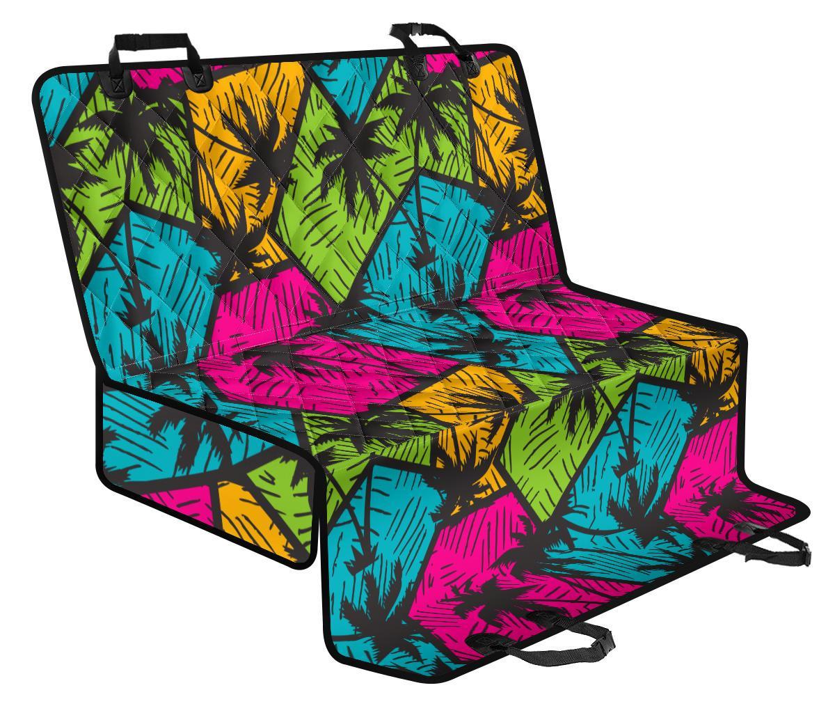 Colorful Palm Tree Pattern Print Pet Car Back Seat Cover - 1c8792ae37a8 Colorful Palm Tree Pattern Print Pet Car Back Seat Cover - 1c8792ae37a8