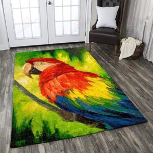 Colorful Parrot Rug Sport Decor Gift Floor Decor Living Room Carpet Rug Area Rug - 80d9f6f742d3