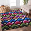 Colorful Pattern 2 Rug Sport Decor Gift Floor Decor Living Room Carpet Rug Area Rug - e25abe8893fb