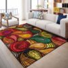 Colorful Peacock Tail Rug Sport Decor Gift Floor Decor Living Room Carpet Rug Area Rug - 5fcea53ee065