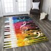 Colorful Piano Rug Sport Decor Gift Floor Decor Living Room Carpet Rug Area Rug - 3b878b1ac964