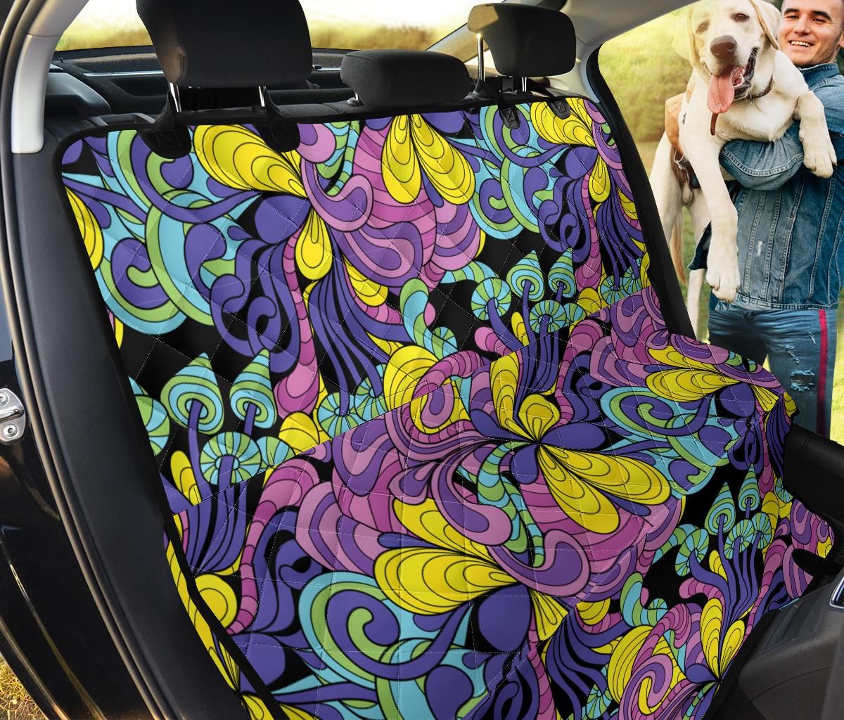Colorful Psychedelic Paisley Texture Car Back Seat Cover Dog Car Seat Covers - b5019b7c0ea4 Colorful Psychedelic Paisley Texture Car Back Seat Cover Dog Car Seat Covers - b5019b7c0ea4