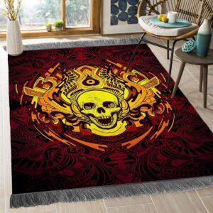 Colorful Skull Rug Sport Decor Gift Floor Decor Living Room Carpet Rug Area Rug - 7811b96beb79