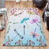 Colorful Sky With Dragonflies Rug Sport Decor Gift Floor Decor Living Room Carpet Rug Area Rug - bc2d84f60d65
