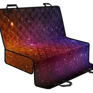 Colorful Stardust Galaxy Space Print Pet Car Back Seat Cover - 6275e41be682