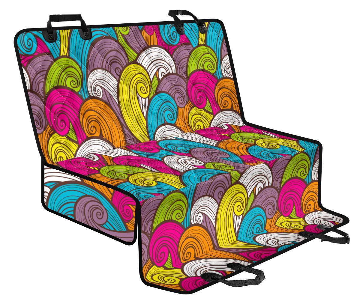 Colorful Surfing Wave Pattern Print Pet Car Back Seat Cover - e6329783f9fa Colorful Surfing Wave Pattern Print Pet Car Back Seat Cover - e6329783f9fa