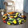 Colorful Toucan Round Carpet Floor Rug Living Room Bedroom Decor Round Area Rug Carpet