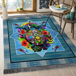 Colorful Turtle 01 Rug Sport Decor Gift Floor Decor Living Room Carpet Rug Area Rug - b173e6952288