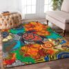 Colorful Turtle Rug Sport Decor Gift Floor Decor Living Room Carpet Rug Area Rug - 321e5e7d1436