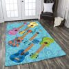Colorful Ukulele Rug Sport Decor Gift Floor Decor Living Room Carpet Rug Area Rug - 47765a4de5a7