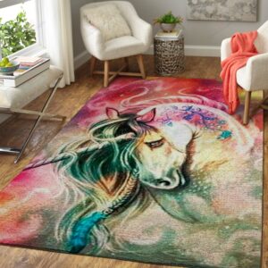 Colorful Unicorn Rug Sport Decor Gift Floor Decor Living Room Carpet Rug Area Rug - 698aad9f544a