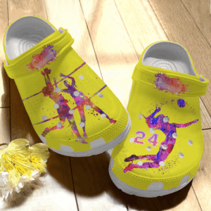 Colorful Volleyball Shoes Clog Crocs Clog – Activity Sport Crocbland Clog Birthday Gift For Woman Girl