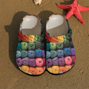 Colorful Yarns Personalized Clog Custom Crocs Comfortablefashion Style Comfortable For Women Men Kid Print 3D