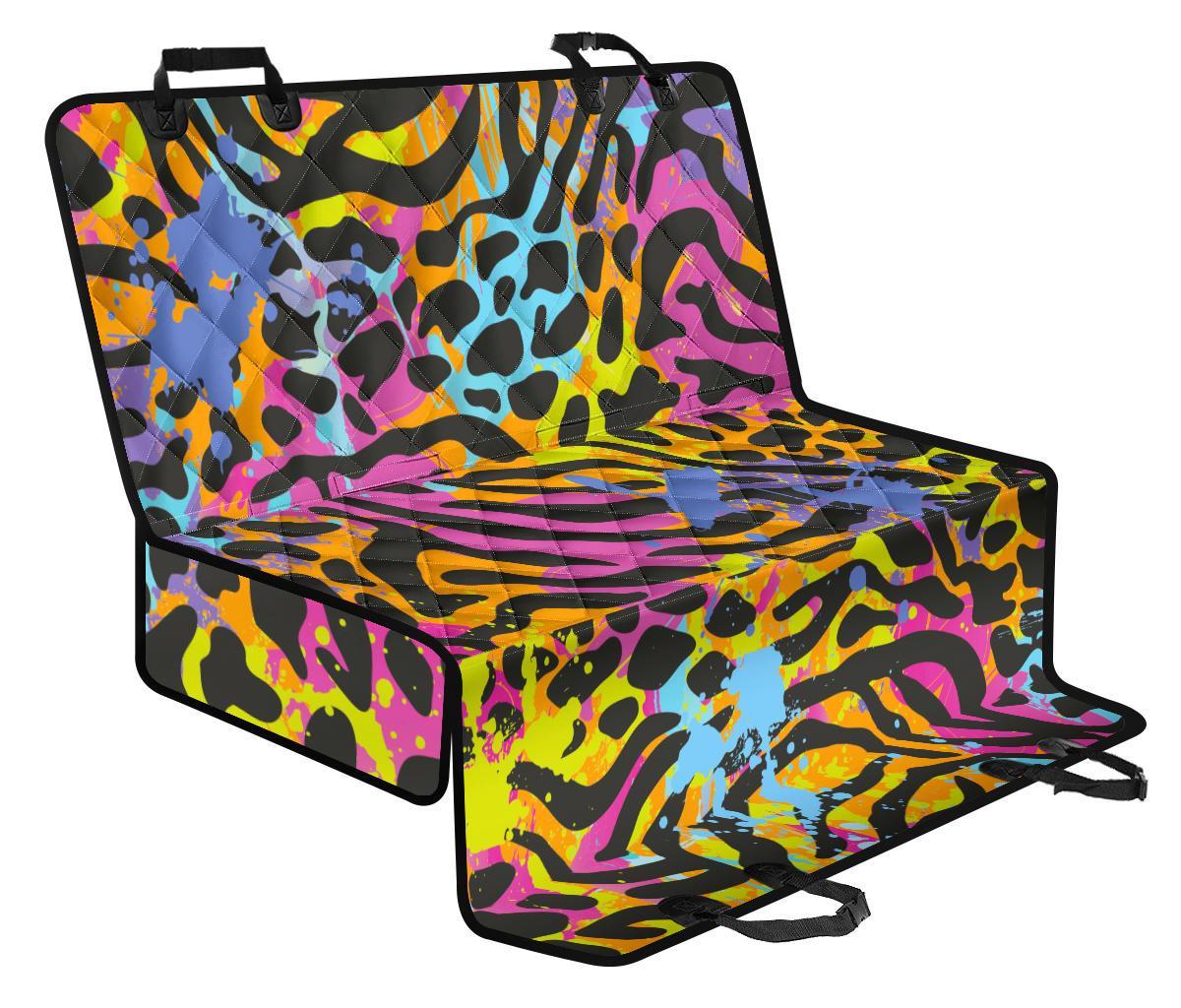 Colorful Zebra Leopard Pattern Print Pet Car Back Seat Cover - b55c9d6390f3 Colorful Zebra Leopard Pattern Print Pet Car Back Seat Cover - b55c9d6390f3