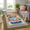 Colourful Hippie Van Painting Rug Sport Decor Gift Floor Decor Living Room Carpet Rug Area Rug - a57469f83dd9
