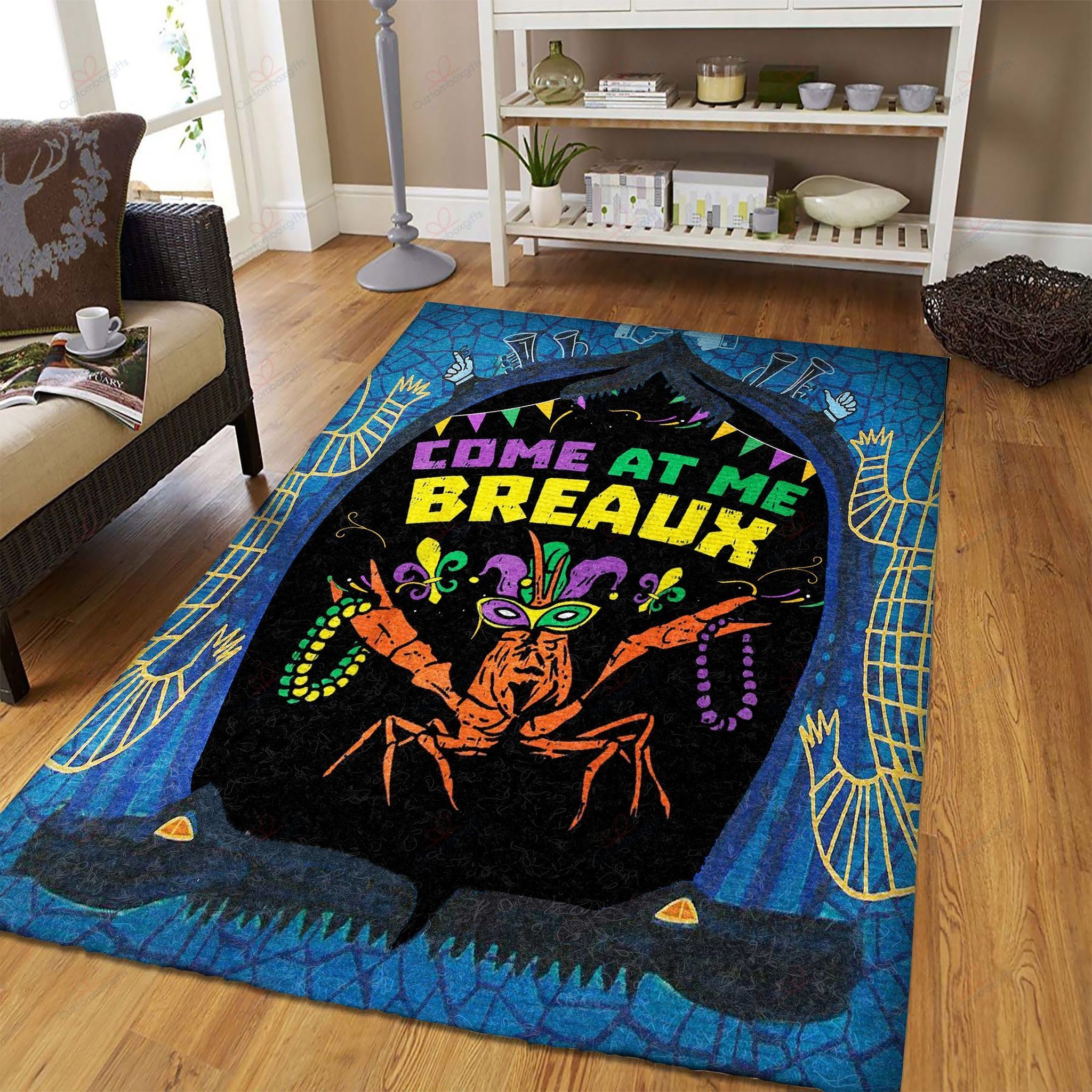 Come At Me Breaux Clawfish Rug Sport Decor Gift Floor Decor Living Room Carpet Rug Area Rug - 35c325d98e52 Come At Me Breaux Clawfish Rug Sport Decor Gift Floor Decor Living Room Carpet Rug Area Rug - 35c325d98e52