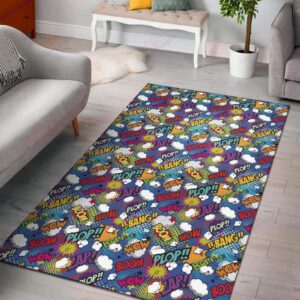 Comic Book Rug Sport Decor Gift Floor Decor Living Room Carpet Rug Area Rug - 34991021b7b8