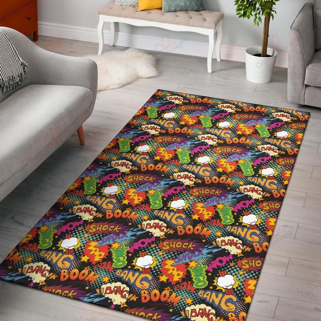 Comic Book Pattern 1 Rug Sport Decor Gift Floor Decor Living Room Carpet Rug Area Rug - 0d012d75e6b2 Comic Book Pattern 1 Rug Sport Decor Gift Floor Decor Living Room Carpet Rug Area Rug - 0d012d75e6b2