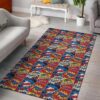 Comic Book Pattern 3 Rug Sport Decor Gift Floor Decor Living Room Carpet Rug Area Rug - 5ca213006300