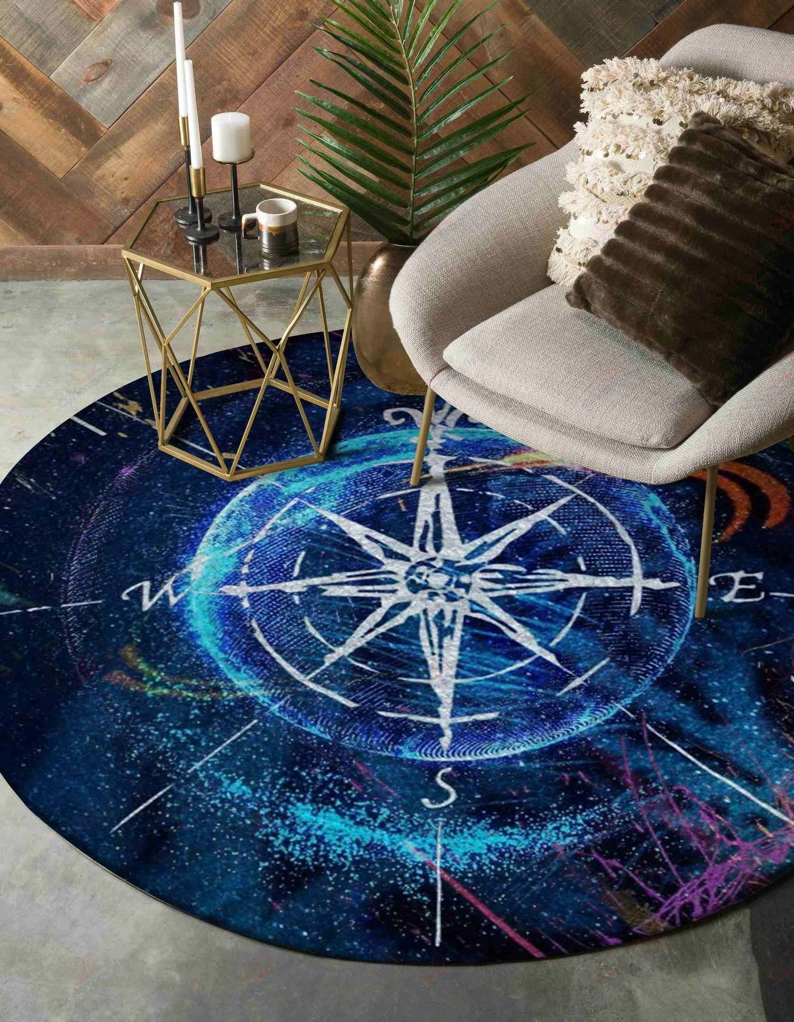 Compass Round Carpet Floor Rug Living Room Bedroom Decor Round Area Rug Carpet Compass Round Carpet Floor Rug Living Room Bedroom Decor Round Area Rug Carpet