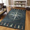 Compass Lighthouse Rug Sport Decor Gift Floor Decor Living Room Carpet Rug Area Rug - 9d30407a065e