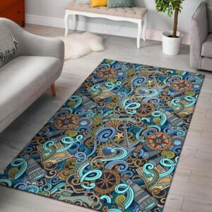 Compass Pattern 1 Rug Sport Decor Gift Floor Decor Living Room Carpet Rug Area Rug - bedc7d4d28e9