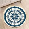 Compass Pattern 1 Round Carpet Floor Rug Living Room Bedroom Decor Round Area Rug Carpet