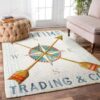 Compass Rowing Rug Sport Decor Gift Floor Decor Living Room Carpet Rug Area Rug - a6cff53fe996