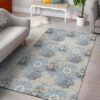 Compass World Map Rug Sport Decor Gift Floor Decor Living Room Carpet Rug Area Rug - 9b7aa4c2de74