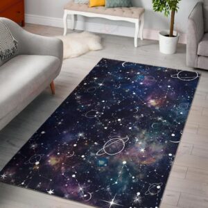 Constellation Galaxy Space Rug Sport Decor Gift Floor Decor Living Room Carpet Rug Area Rug - 22379c7d0c16