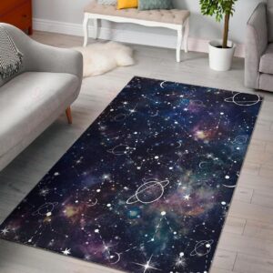 Constellation Galaxy Space Rug Sport Decor Gift Floor Decor Living Room Carpet Rug Area Rug - 0d10cd003cea