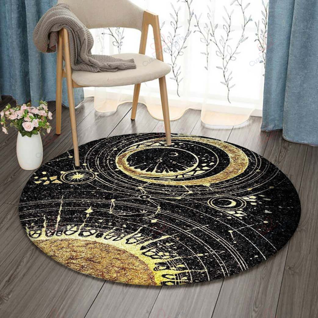 Constellation Round Carpet Floor Rug Living Room Bedroom Decor Round Area Rug Carpet Constellation Round Carpet Floor Rug Living Room Bedroom Decor Round Area Rug Carpet