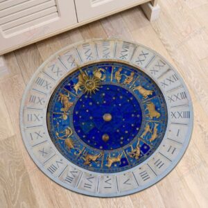 Constellations Round Carpet Floor Rug Living Room Bedroom Decor Round Area Rug Carpet