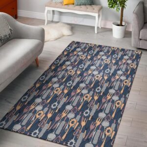 Cooking Kitchen Tools Pattern 5 Rug Sport Decor Gift Floor Decor Living Room Carpet Rug Area Rug - 5d06407ead35