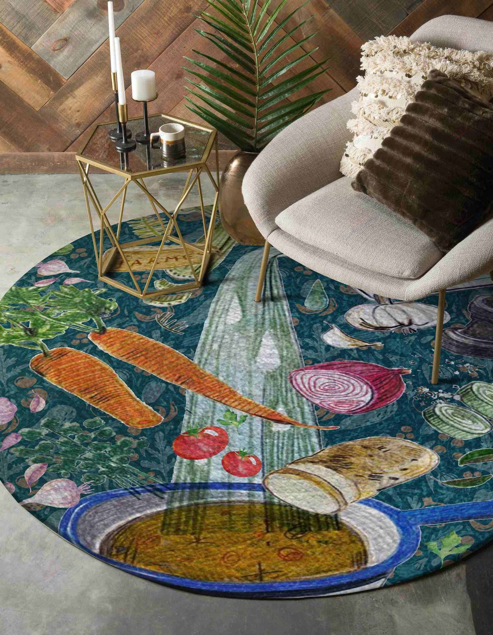 Cooking Painting Round Carpet Floor Rug Living Room Bedroom Decor Round Area Rug Carpet Cooking Painting Round Carpet Floor Rug Living Room Bedroom Decor Round Area Rug Carpet