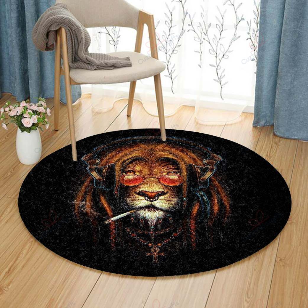 Cool Lion Round Carpet Floor Rug Living Room Bedroom Decor Round Area Rug Carpet Cool Lion Round Carpet Floor Rug Living Room Bedroom Decor Round Area Rug Carpet