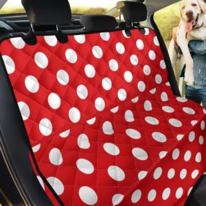 Cool Red And White Polka Dot Car Back Seat Cover Dog Car Seat Covers - 96c8257bc1ce