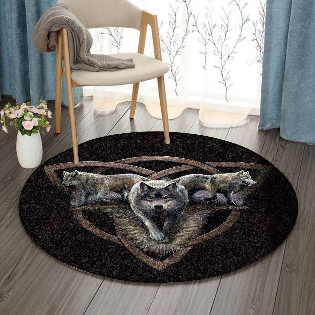 Cool Wolves Round Carpet Floor Rug Living Room Bedroom Decor Round Area Rug Carpet Cool Wolves Round Carpet Floor Rug Living Room Bedroom Decor Round Area Rug Carpet