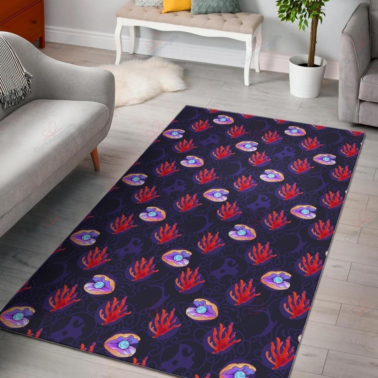 Coral And Pearl Rug Sport Decor Gift Floor Decor Living Room Carpet Rug Area Rug - 8614cc4d08b6 Coral And Pearl Rug Sport Decor Gift Floor Decor Living Room Carpet Rug Area Rug - 8614cc4d08b6