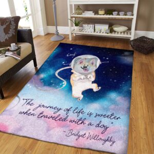 Corgi Astronaut Rug Sport Decor Gift Floor Decor Living Room Carpet Rug Area Rug - dd48e8fe5deb