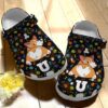 Corgi Crocs Clog Classic Clog Whitesole I Love You Shoes