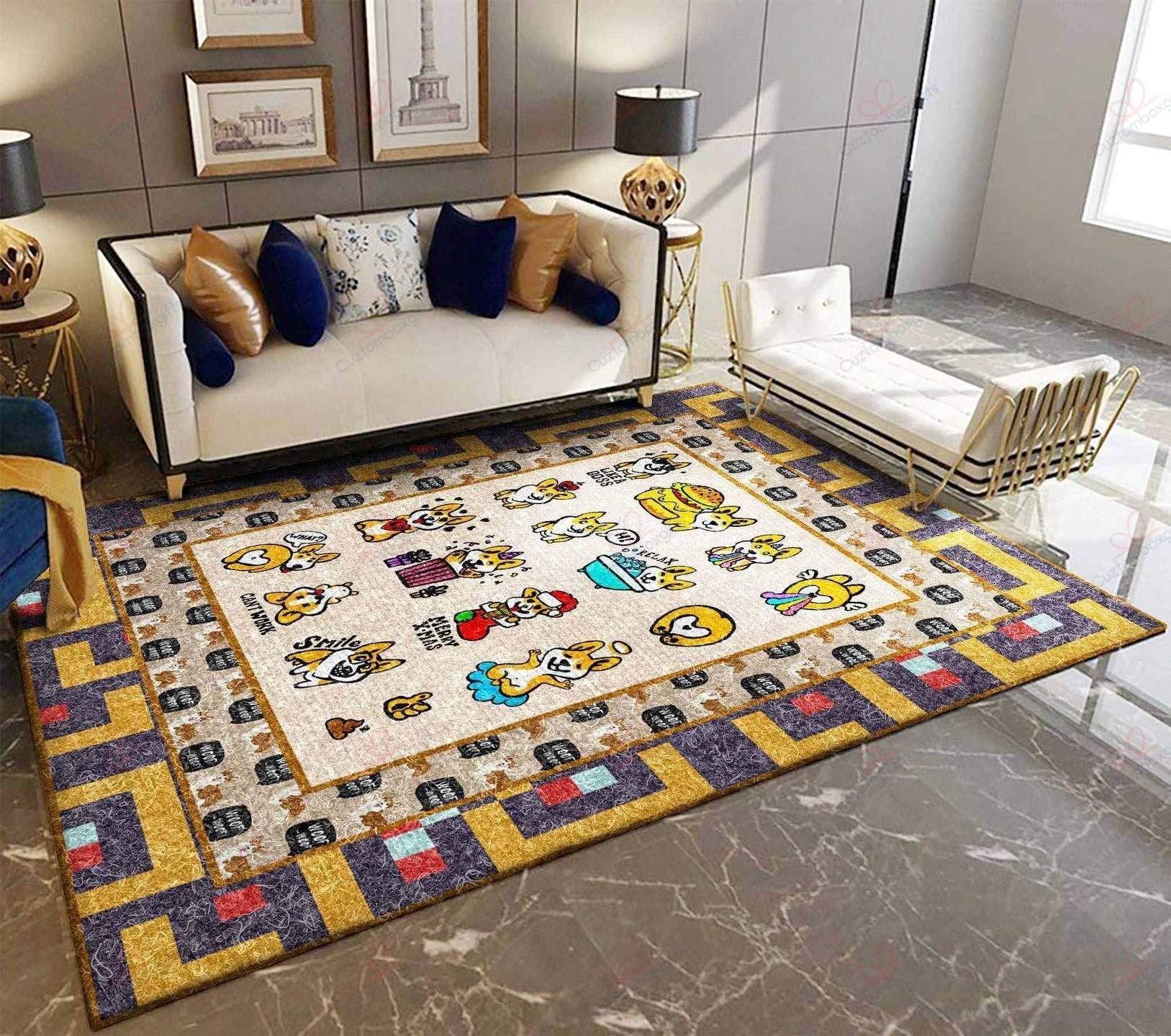 Corgi Dog 2 Rug Sport Decor Gift Floor Decor Living Room Carpet Rug Area Rug - 02a7e8292097 Corgi Dog 2 Rug Sport Decor Gift Floor Decor Living Room Carpet Rug Area Rug - 02a7e8292097