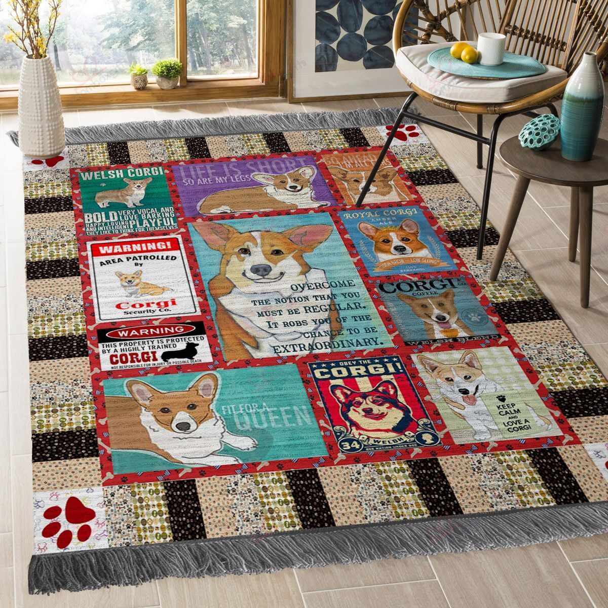 Corgi Dog Rug Sport Decor Gift Floor Decor Living Room Carpet Rug Area Rug - 65c0a0839a1b Corgi Dog Rug Sport Decor Gift Floor Decor Living Room Carpet Rug Area Rug - 65c0a0839a1b