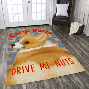 Corgi Rug Sport Decor Gift Floor Decor Living Room Carpet Rug Area Rug - b9f260aec68b